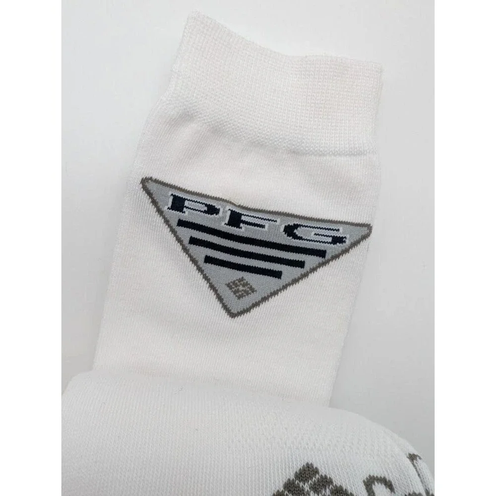 3 Pair Columbia PFG Crew Socks‎ Men's Size 6-12 Fishing Outdoor Hiking USA NEW